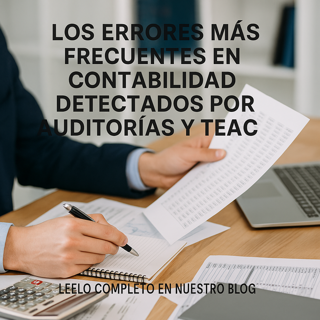 Los errores más frecuentes en contabilidad detectados por auditorías y TEAC (explicado sencillo)