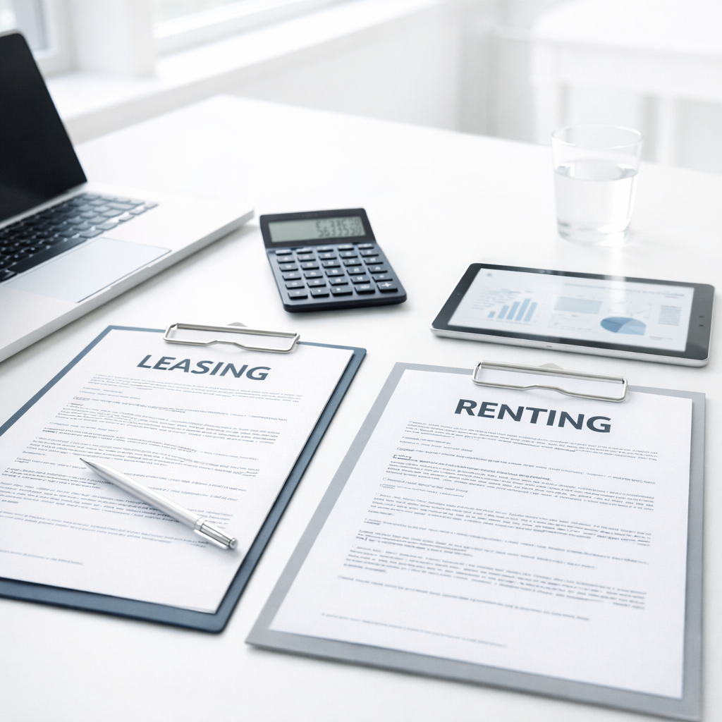 Leasing o renting: diferencias contables y fiscales que debes conocer antes de decidir