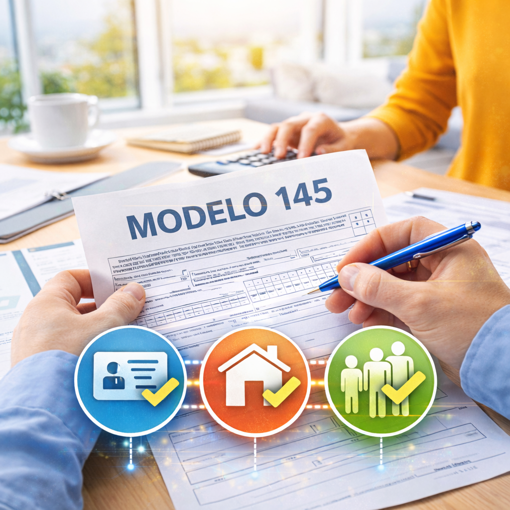 modelo 145 y retenciones del irpf