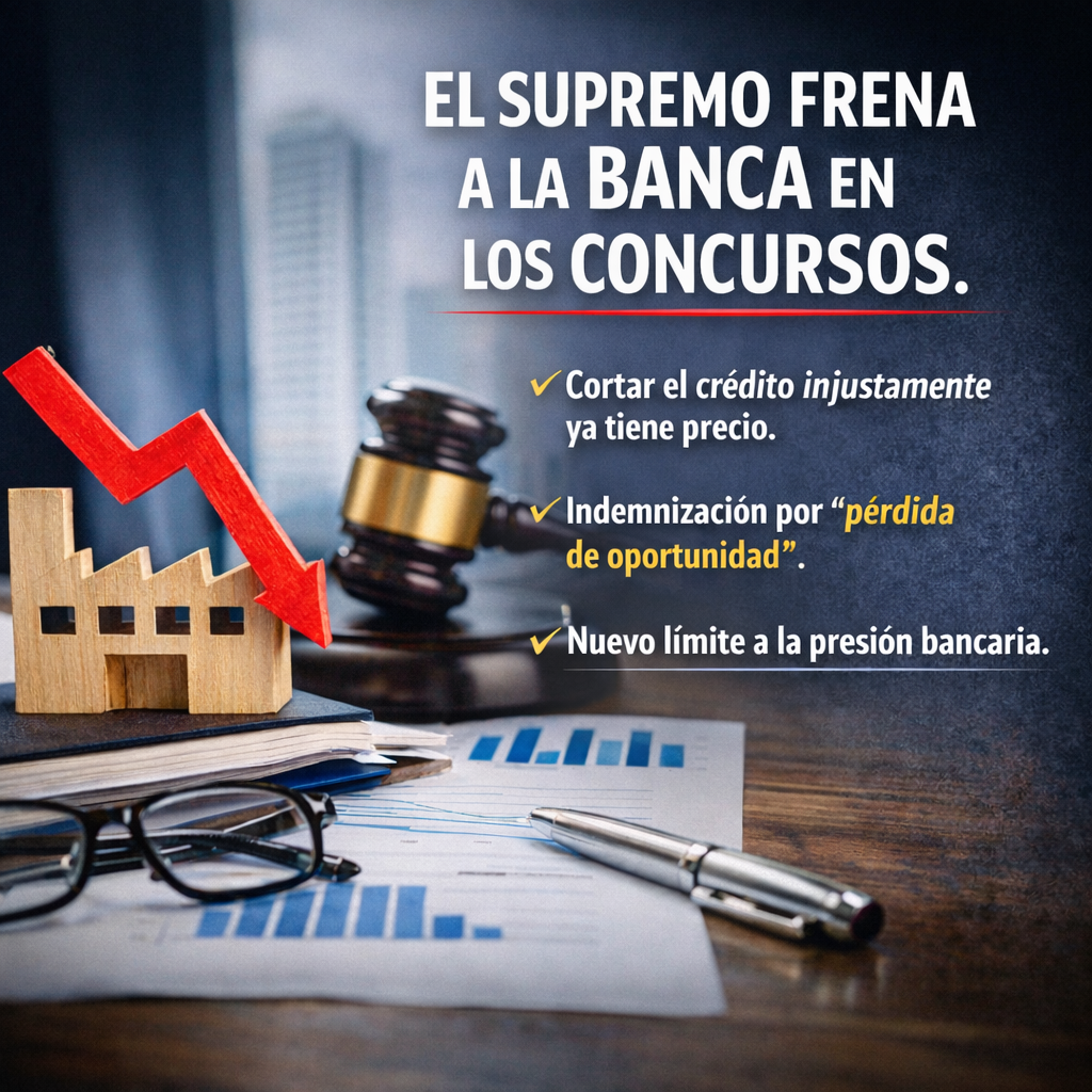 retirada de crédito en concurso responsabilidad banco Tribunal Supremo doctrina perdida oportunidad