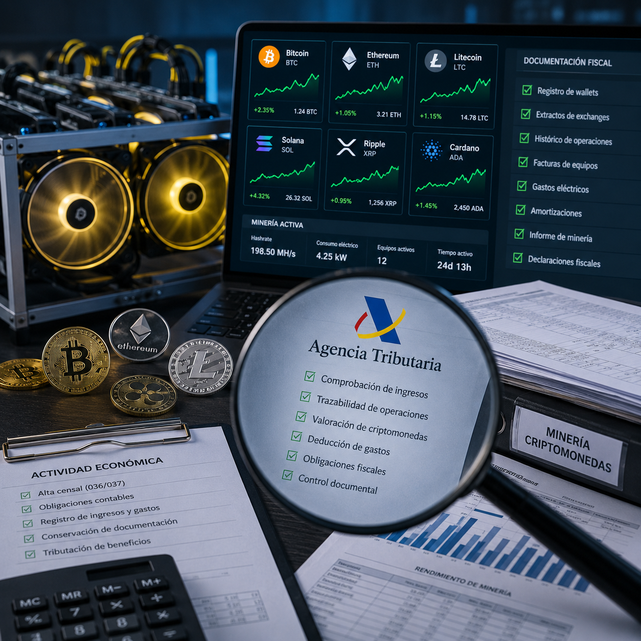 mineria de criptomonedas obligaciones fiscales bitcoin activos digitales