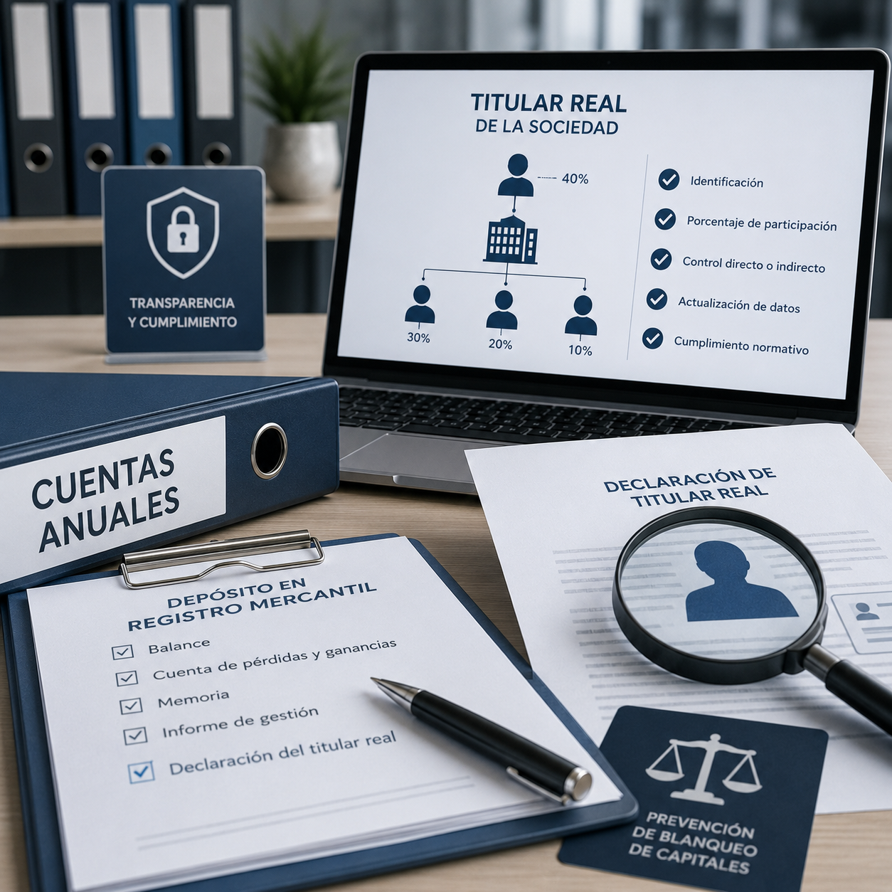 titular real de las sociedades cuentas anuales registro mercantil